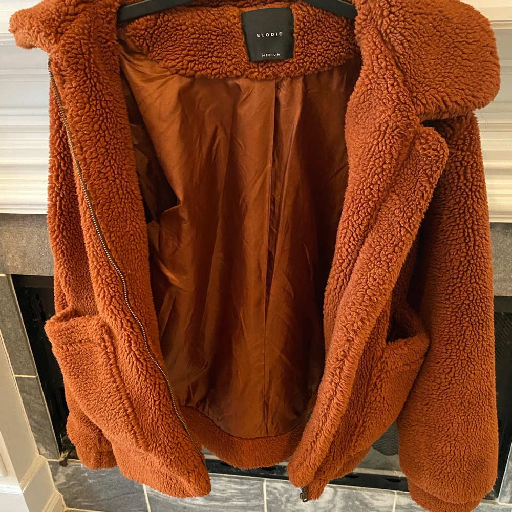 Elodie Teddy Coat color brown